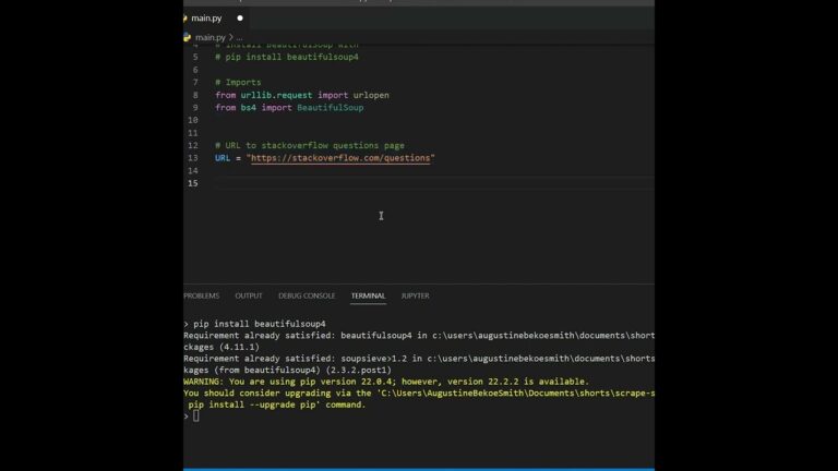 Scrape Stackoverflow with Python | Pythonちゃん