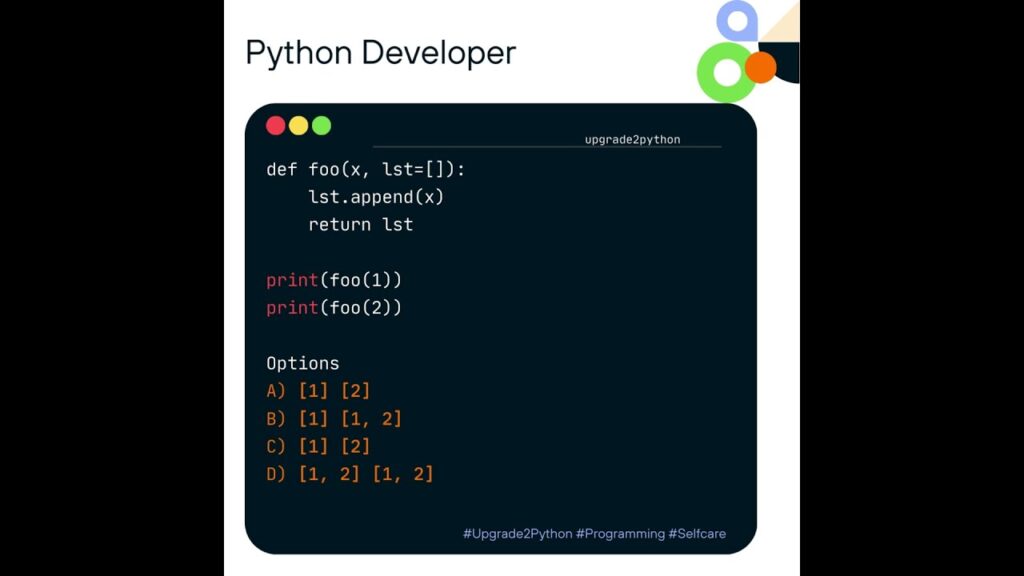 Python's Image Fun Fa Microsoft’S Interview week 六 | #mcq #mcqs #python #Upgrade2Python # ...