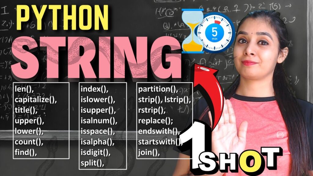 PYTHON – STRING Functions | All Functions in ONE CLASS | Master Class ...
