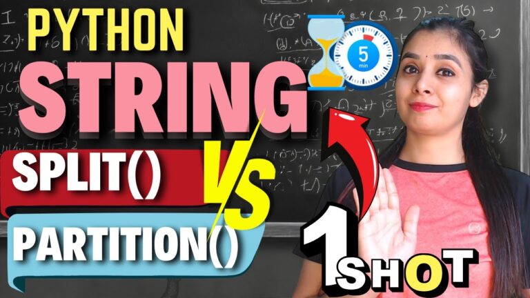 PYTHON – STRING | split() Vs. partition()() | Master Class 12 CS in ...