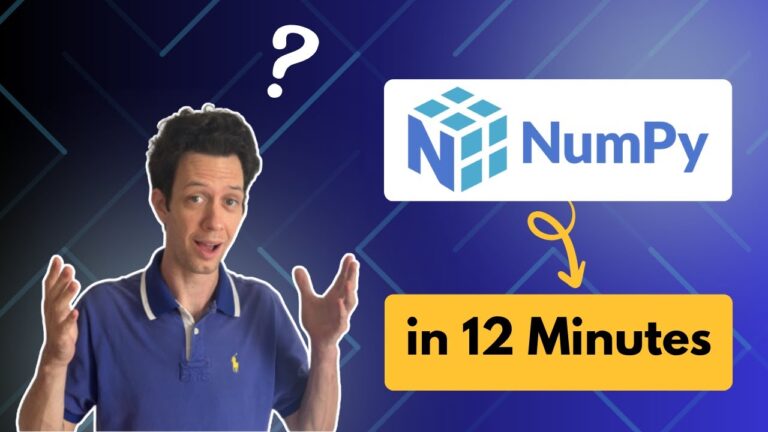 12 Minutes to Learn NumPy (Python): Arrays, Reshape, Arange & Linspace ...