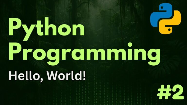 Hello, World! (Your First Program) | Python Programming Ep. 2 | Pythonちゃん